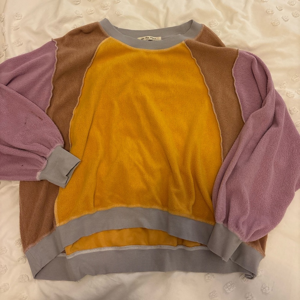 Free People “We the Free” Fleece Sweater